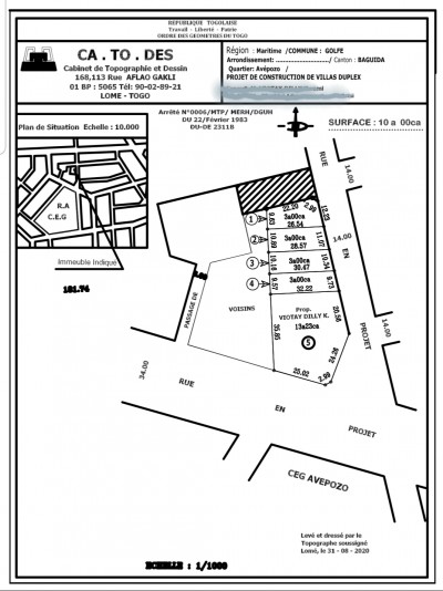 3 démis lot cloturés avec plan visé