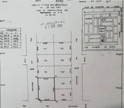 2 lots collés cloturés avec titre foncier à 20m du goudron