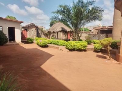 1 lot cloturé avec plan simple + mandat notarié à 250m du goudron