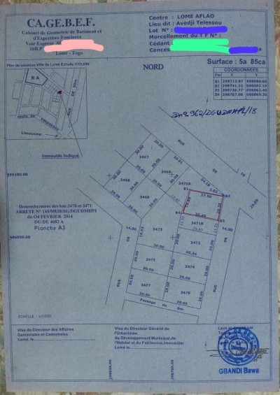 démi lot avec titre foncier en cours à 50m du goudron