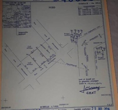 1 lot avec titre foncier à 150m du goudron