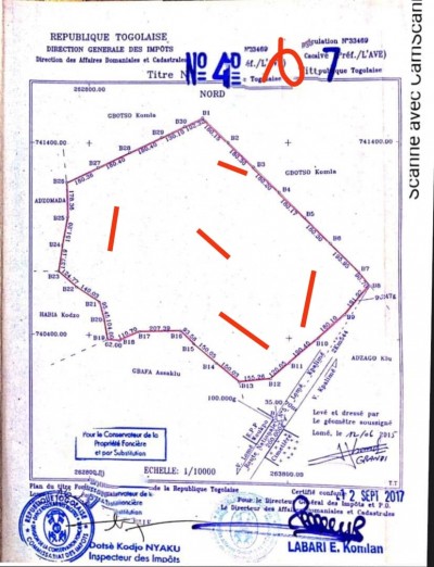 85 hectares agricole avec titre foncier à 3km du goudron