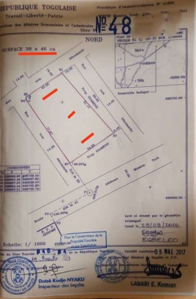 6 lots et démi avec titre foncier