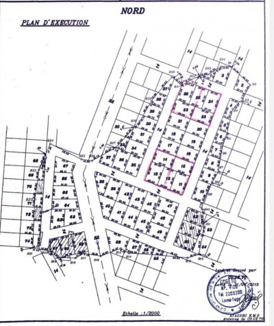 28 lots avec titre foncier à 1km du goudron