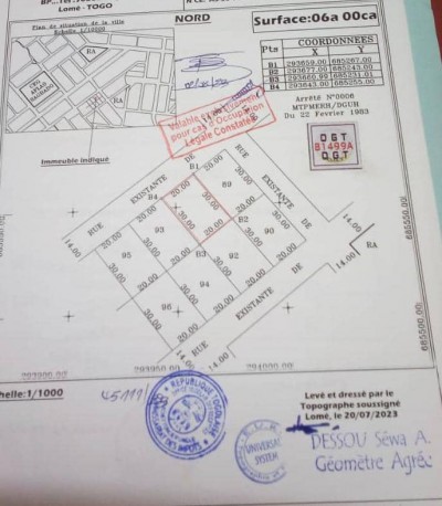 1 lot avec nouveau plan otr