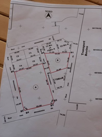 15 lots collés cloturés avec titre foncier zone portuaire