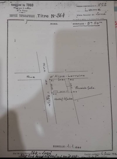 1 lot et démi avec titre foncier au grand marché assigamé