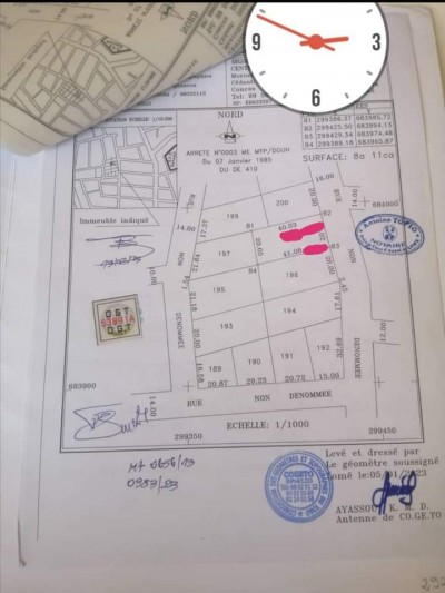 1 lot et démi cloturé avec 1 tampon otr à 300m du goudron