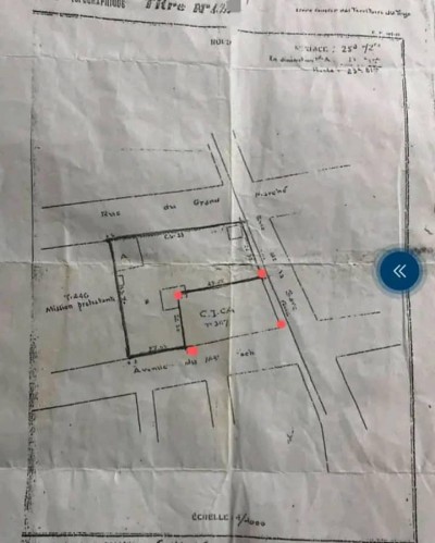 3 lots 3/4 collés cloturés avec titre foncier à assigamé