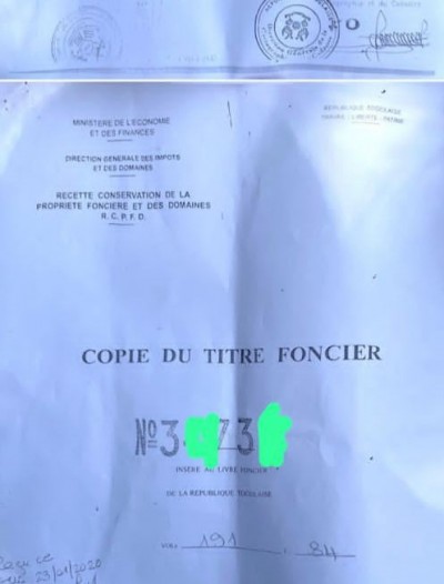 2 lots collés avec titre foncier à la cité oua