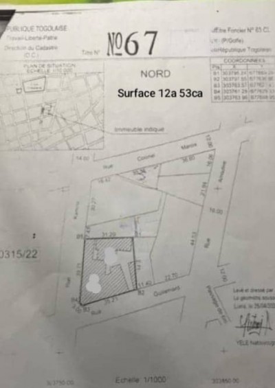 2 lots collés avec titre foncier  au grand marché assigamé