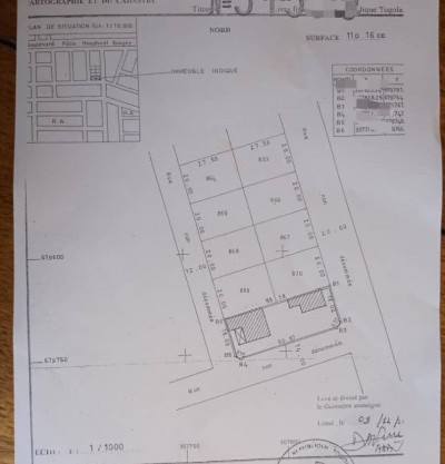 2 lots collés avec titre foncier à 150m du goudron