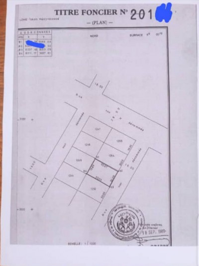 1 lot cloturé avec titre foncier