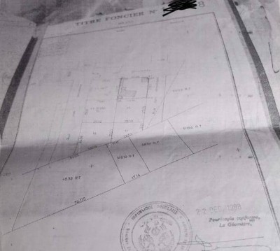 1 lot avec titre foncier à 100m du boulevard de la paix  aéroport