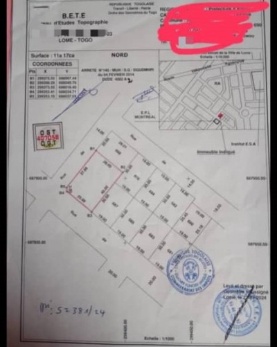 2 lots collés avec plan otr