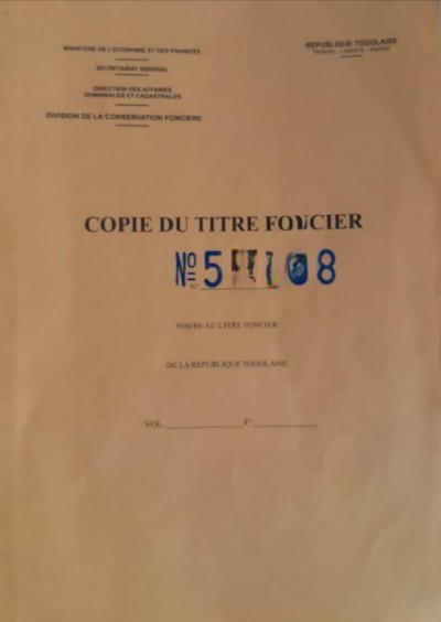 20 lots collés avectitre foncier
