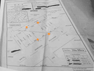 3 lots 1/3 collés cloturés avec plan visé + avis favorable