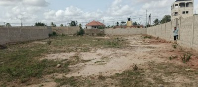 2 lots collés cloturés avec titre foncier à 40m du goudron