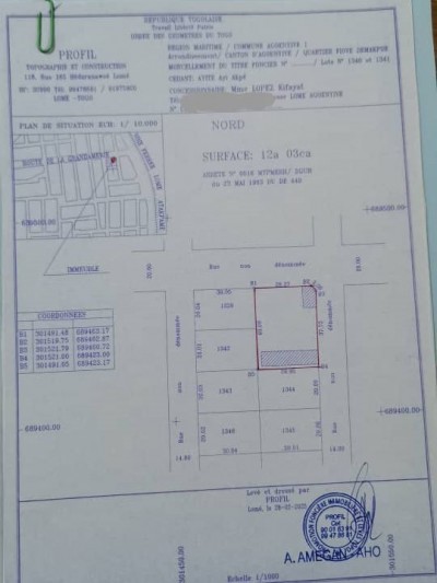 2 lots collés avec plan otr à coté de la gendarmérie