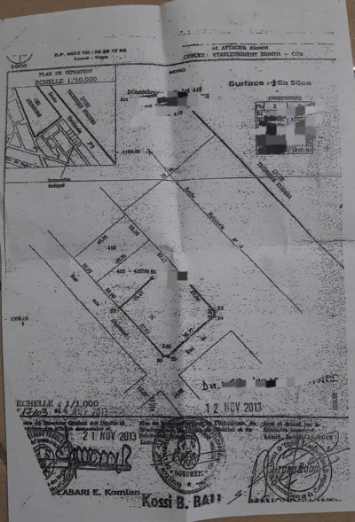 2 lots et démi avec titre foncier au bord du grand boulevard