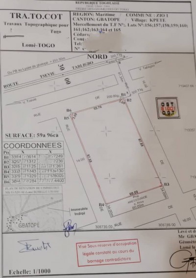 10 lots collés avec plan otr à 100m du goudron + construction