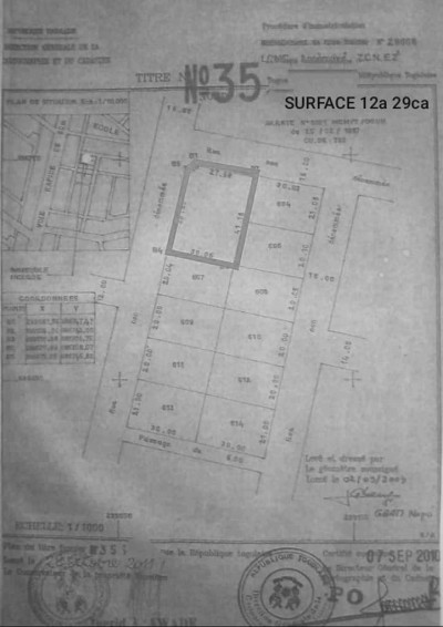 2 lots collés cloturés avec titre foncier