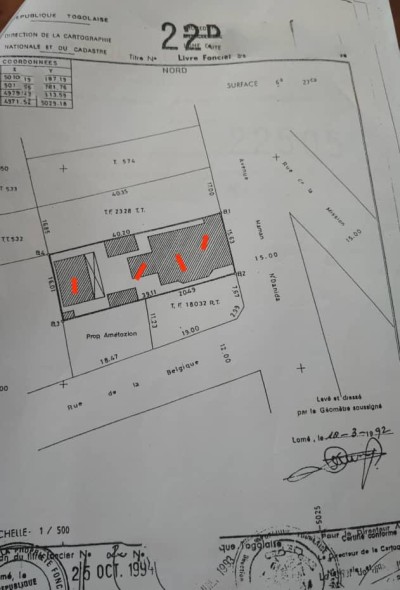 1 lot avec titre foncier au grand marché assigamé