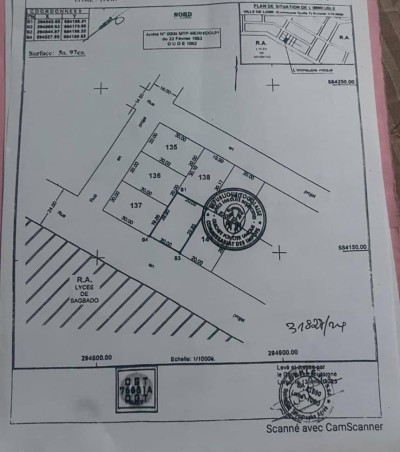 démi lot cloturé  avec tampon otr