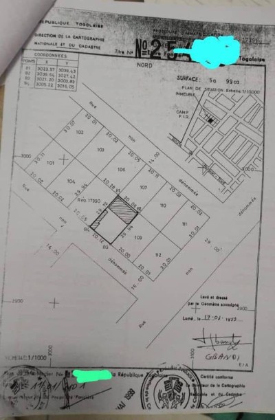 1 lot cloturé avec titre foncier + maison de location