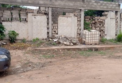 1 lot avec titre foncier en cours à 100m du goudron