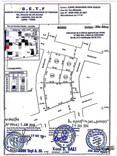 3 lots et démi avec 3 tampons à 200m du goudron