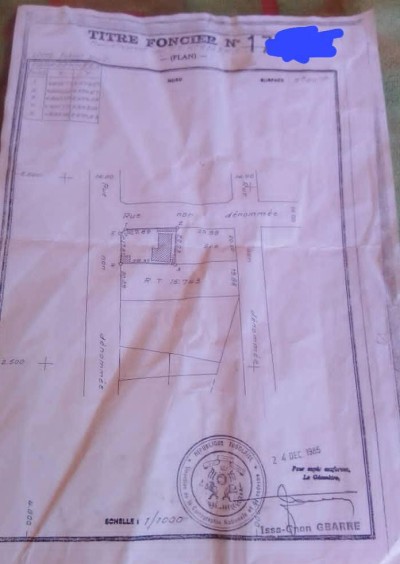 1 lot avec titre foncier à 100m du goudron