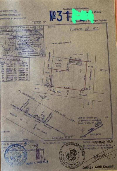 2 lots collés avec titre foncier à 900m de la station sagnol