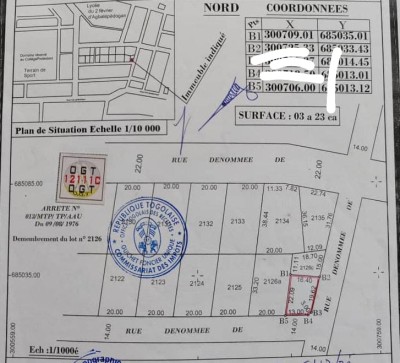 démi lot cloturé avec tampon otr + ancienne maison à raser