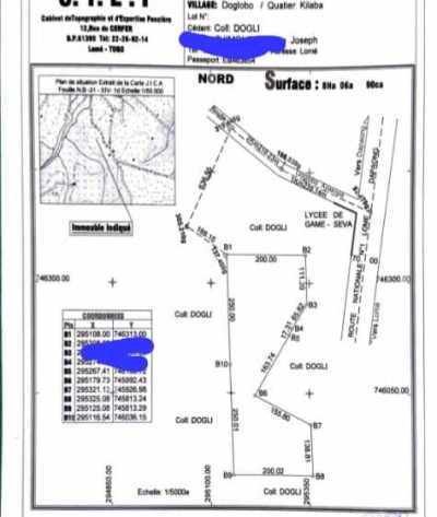 4 hectares avec titre foncier en cours à 1.5km du goudron