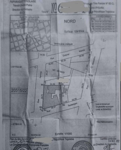 2 lots cloturés avec titre foncier au grand marché assigamé