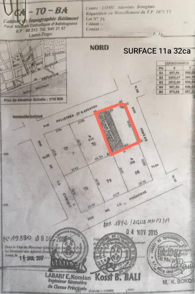 2 lots cloturés avec titre foncier au grand marché assigamé