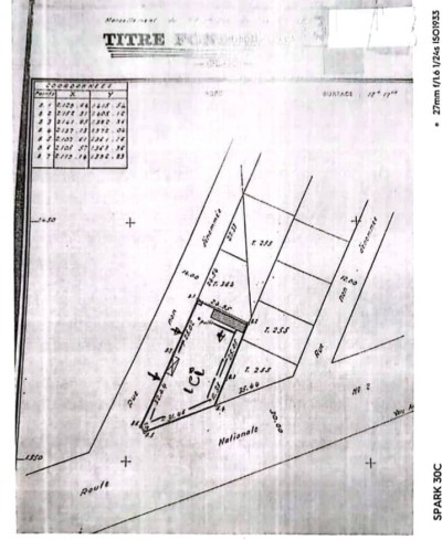 2 lots collés avec titre foncier au bord du goudron n.2