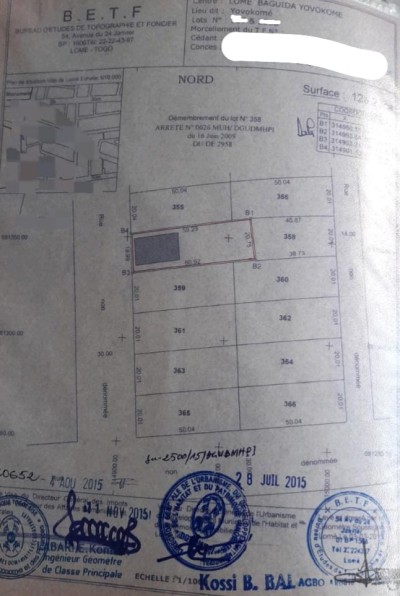 2 lots cloturés avec 3 tampons coté plage