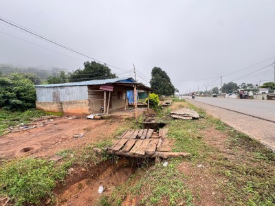 6 lots collés avec titre foncier au bord du goudron