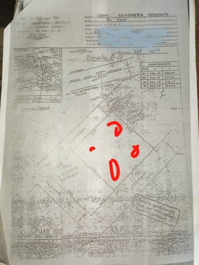 6 lots collés cloturés avec titre foncier