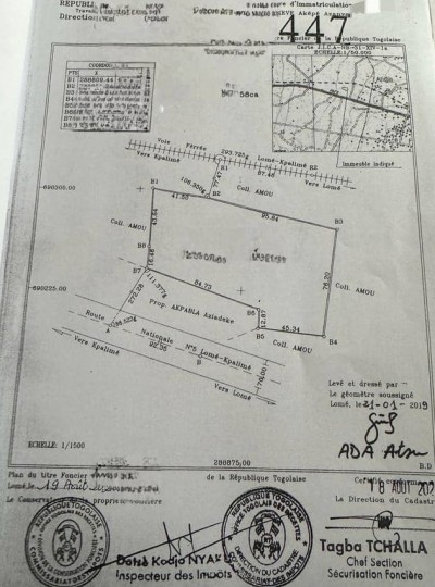 1 hectare non loti avec titre foncier