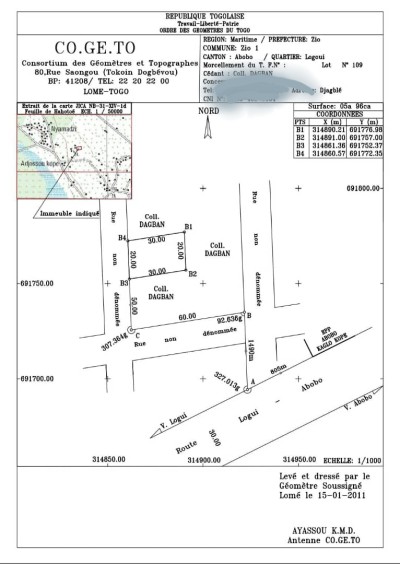 démi lot avec plan global + mandat notarié