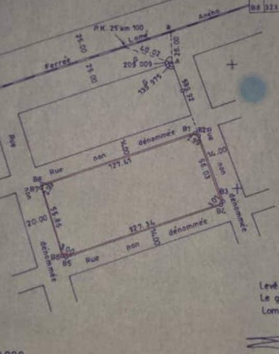 13 lots collés avec titre foncier à 150m du goudron nationale 2