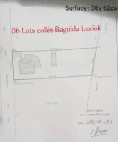 6 lots 1/4 collés cloturés avec titre foncier à 200m du goudron