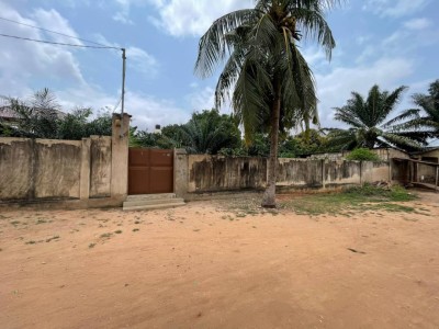 1 lot cloturé avec 3 tampons non loin de la maison D'adebayor